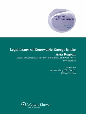 cover image of Legal Issues of Renewable Energy in the Asia Region